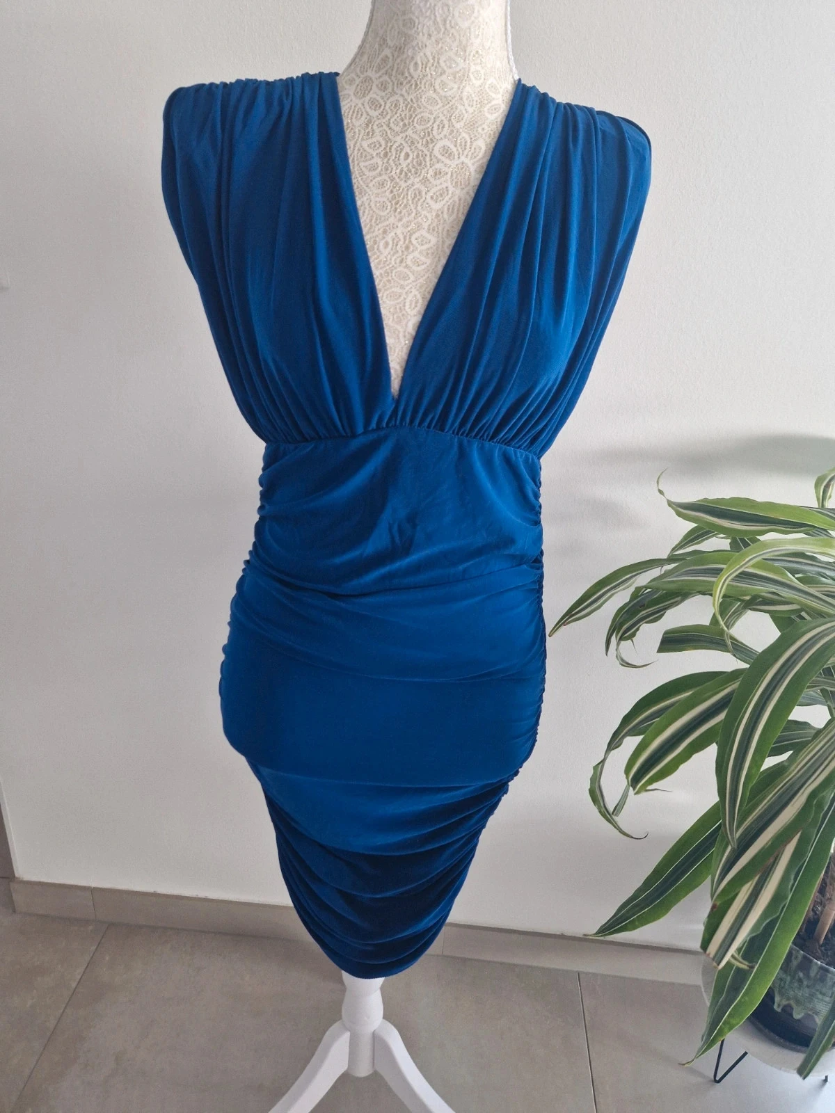 Robe bleue électrique moulante - 36 - Keep Look